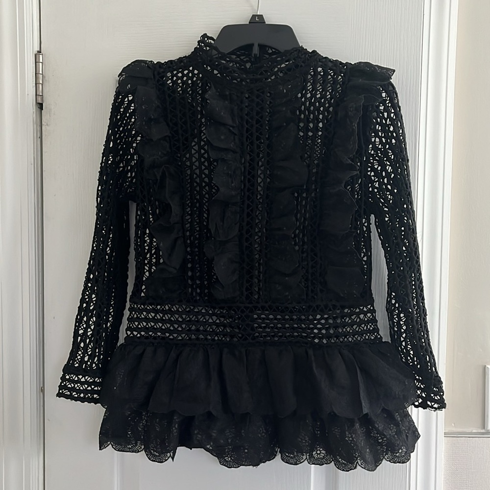 Jj's Fairyland Long sleeve embroidered blouse